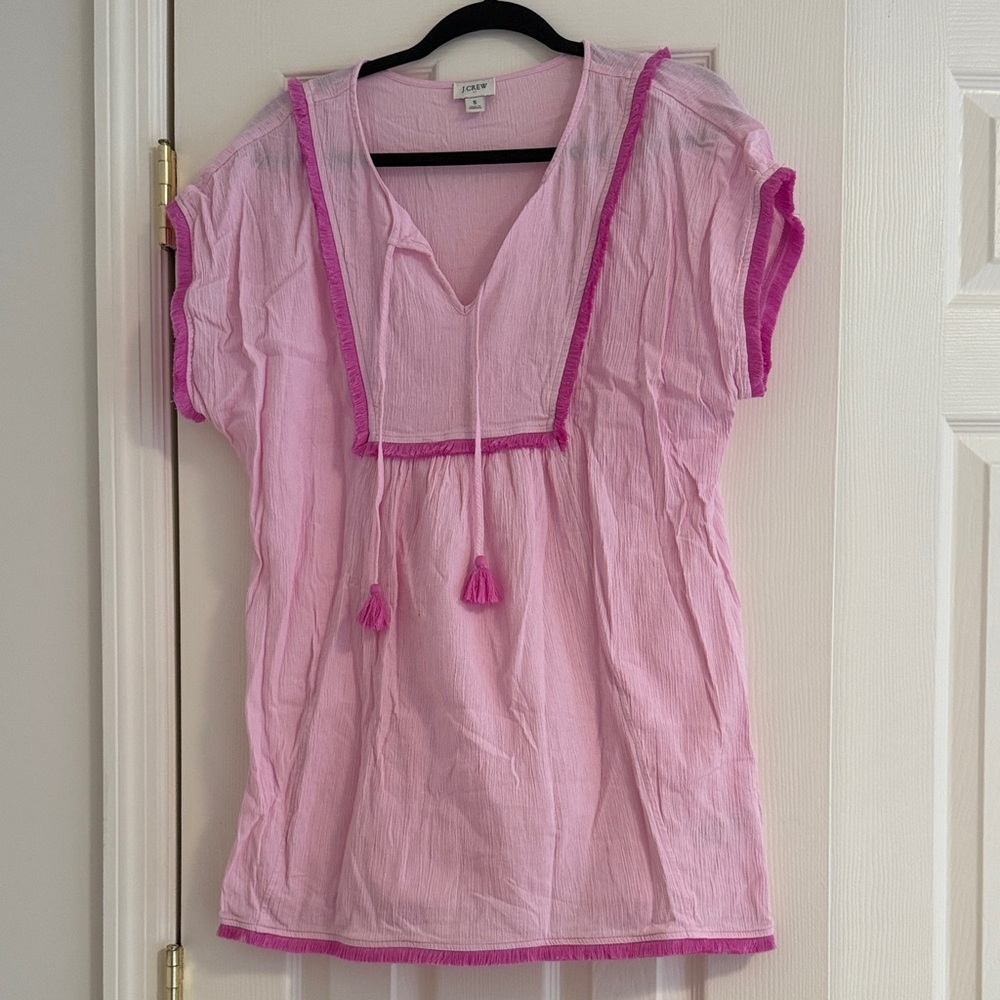J. Crew Soft Pink Coverup Tunic